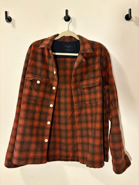 All Saints Other - AllSaints Plaid Button-Up Shirt Jacket